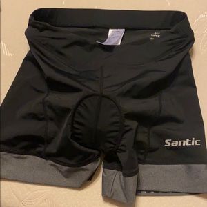 Padded spin shorts